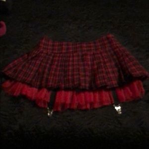 Royal Bones plaid skirt